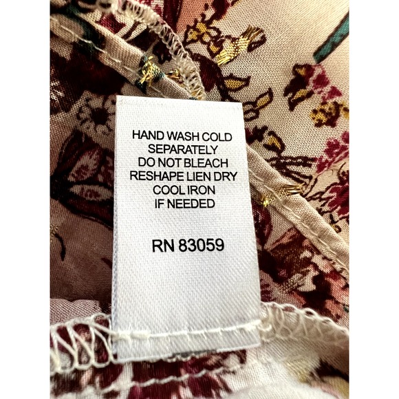 Drew by Anthropologie Naomi Floral Maxi Dress Patchwork Morocco Size S - Picture 6 of 14